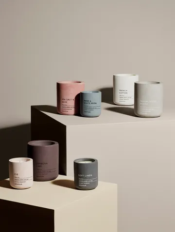 Fraga scented candles 55 hours - Sea salt & Sage-Withered Rose - blomus