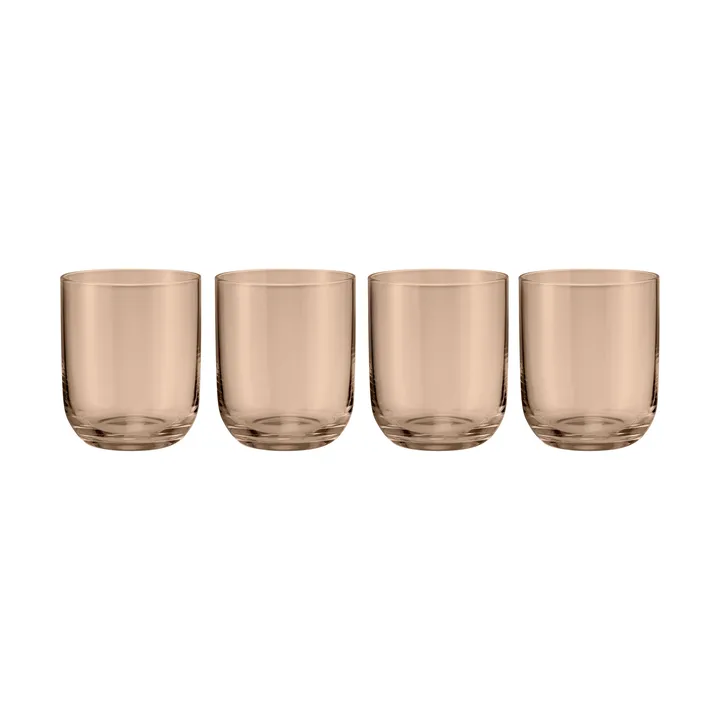 Fuumi drinking glass 34 cl 4-pack - Coffee - blomus
