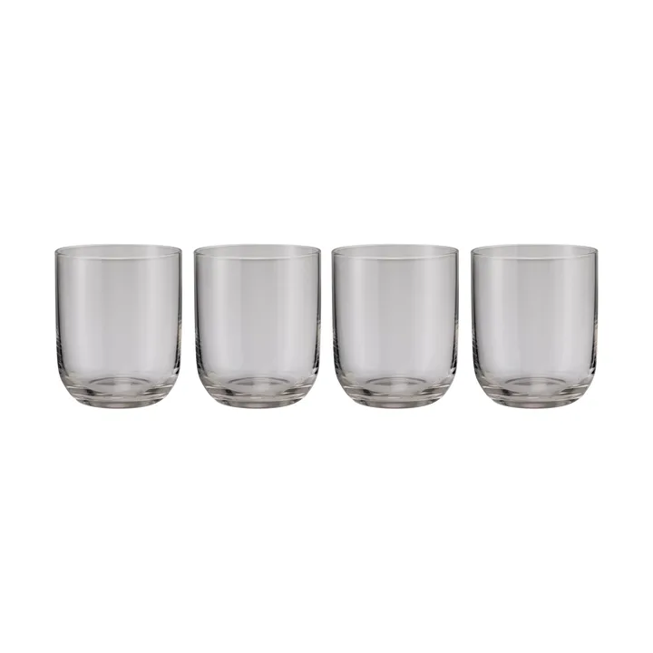 Fuumi drinking glass 34 cl 4-pack - Smoke - blomus