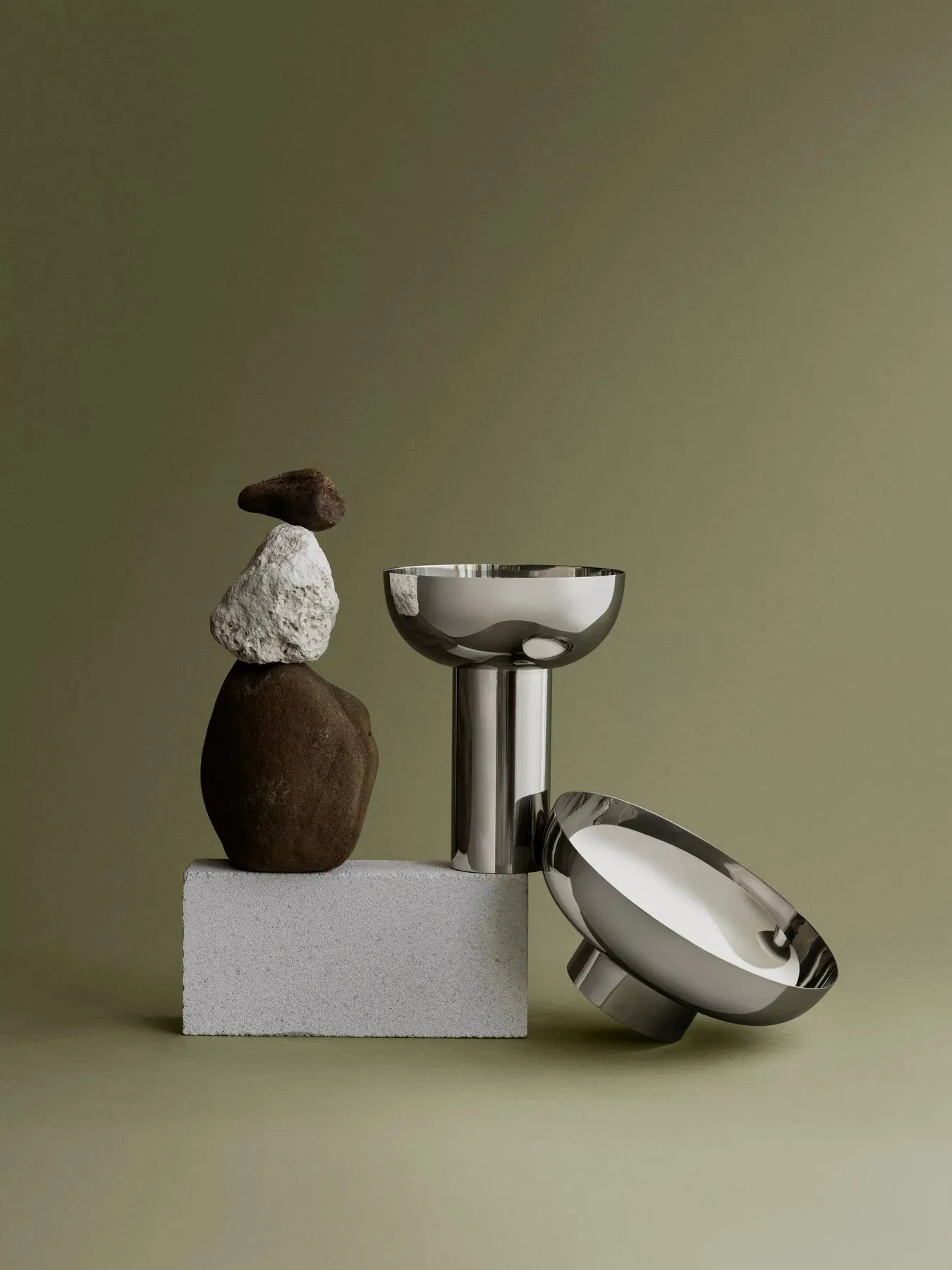 MIYABI vase M Ø23 cm, Silver blomus