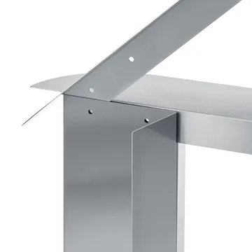 ORU bench 80x45 cm - Matte stainless steel - blomus