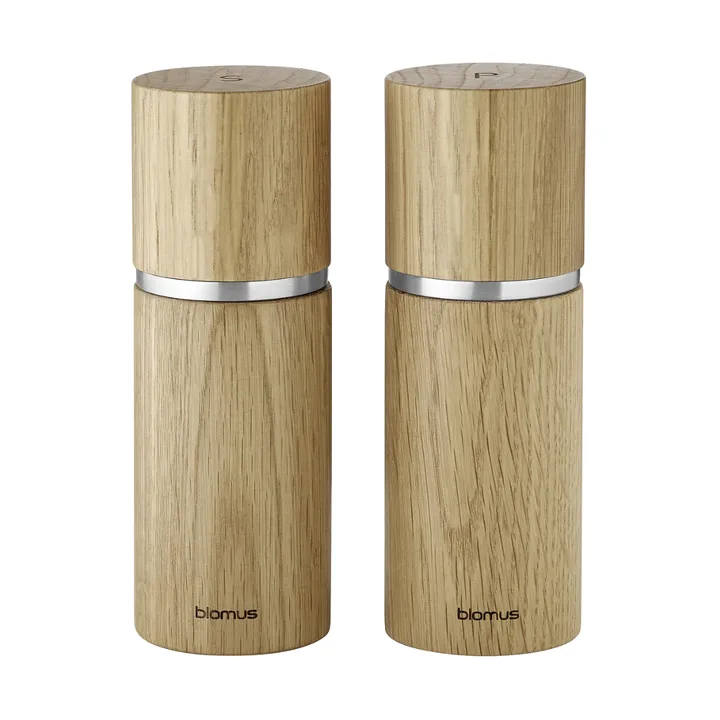 Pepe Salt and Pepper Grinder Set 15 cm - Oak - blomus