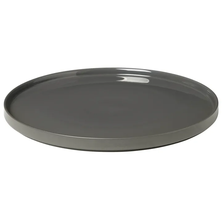 Pilar serving plate Ø35 cm - Pewter - blomus