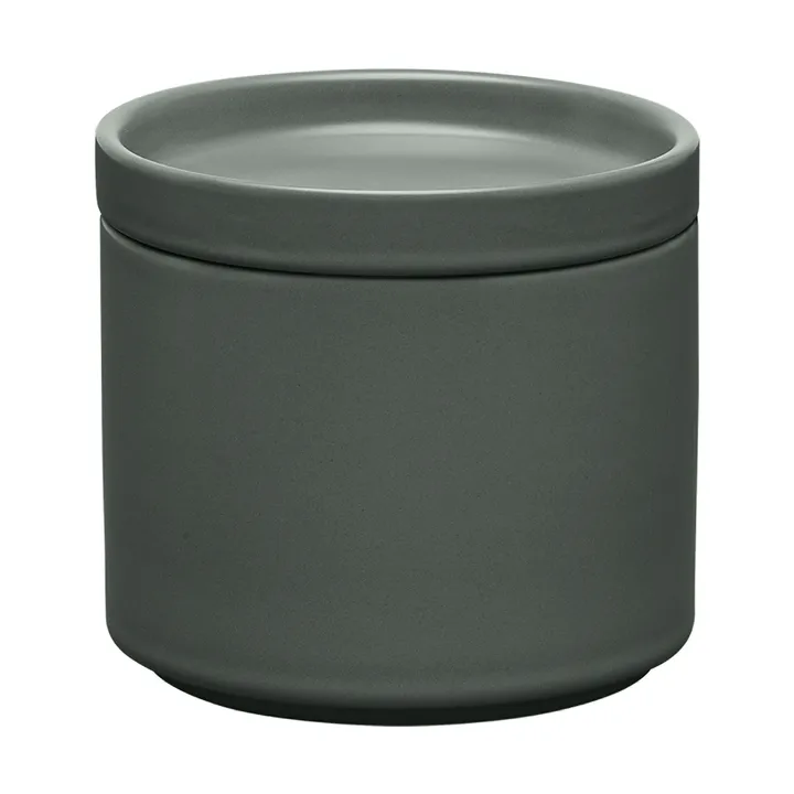 Pilar storage jar with lid - Agave Green, Ø10x9 cm - blomus