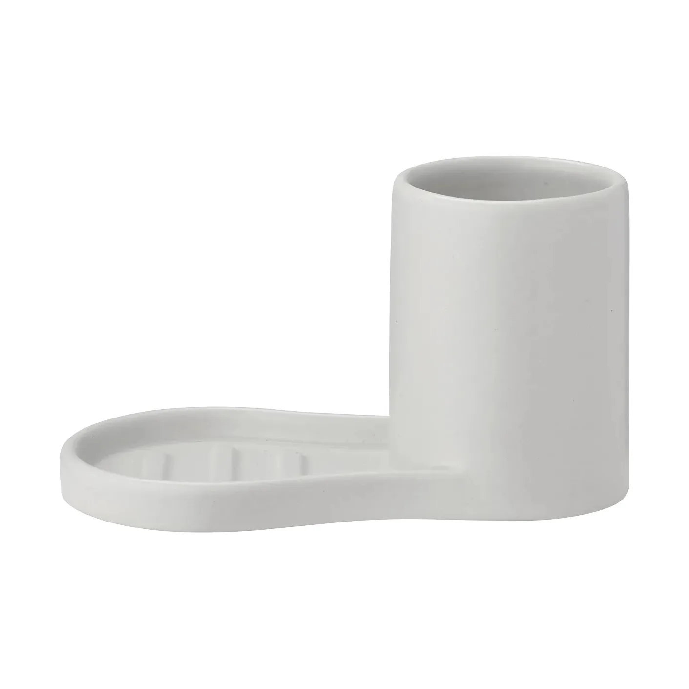 Piro dish brush and soap holder, Satellite blomus
