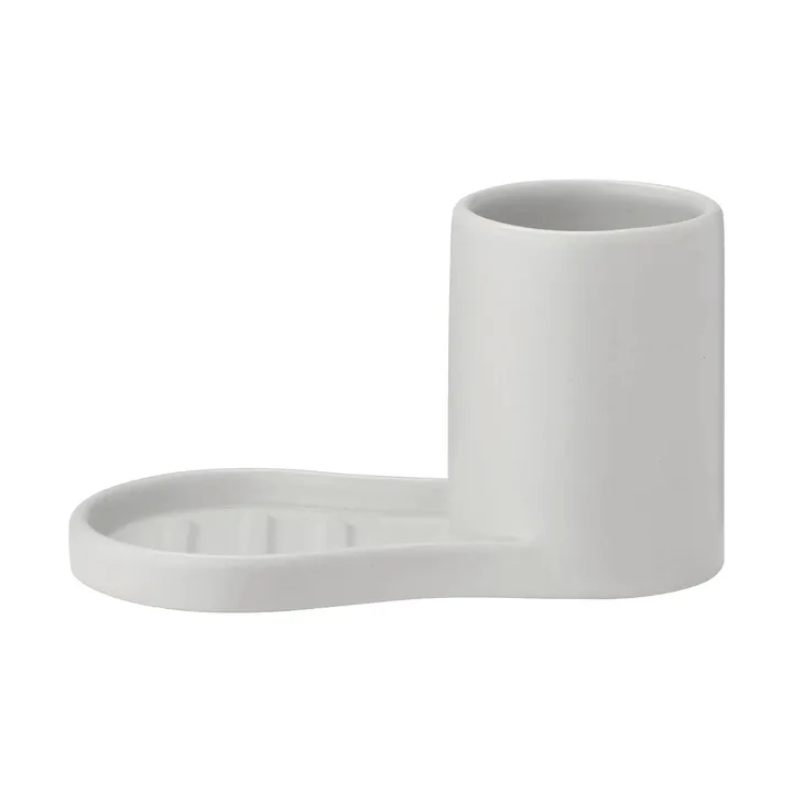 Piro dish brush and soap holder - Satellite - blomus