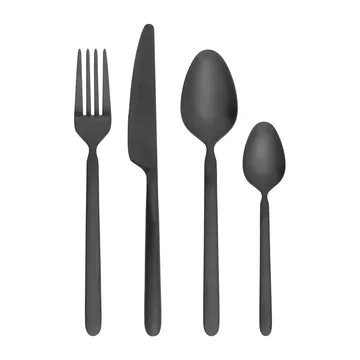 STELLA cutlery black - 16 pieces - blomus