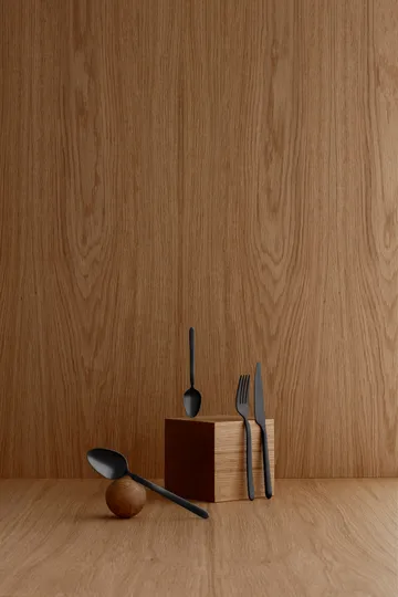 STELLA cutlery black - 16 pieces - blomus
