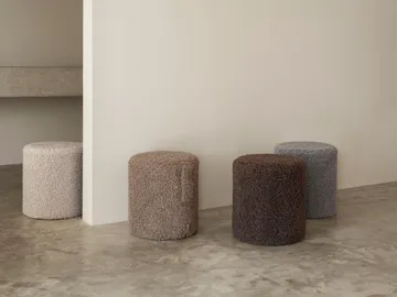 Teddy pouf - Espresso, Ø35x40 cm - blomus