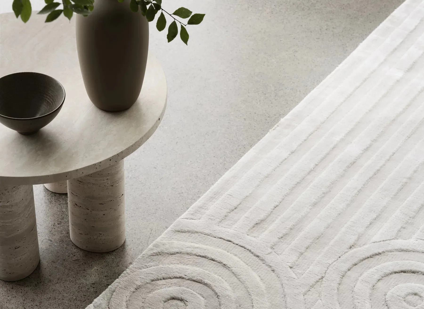 Uzu rug M 160x240 cm, Beige blomus