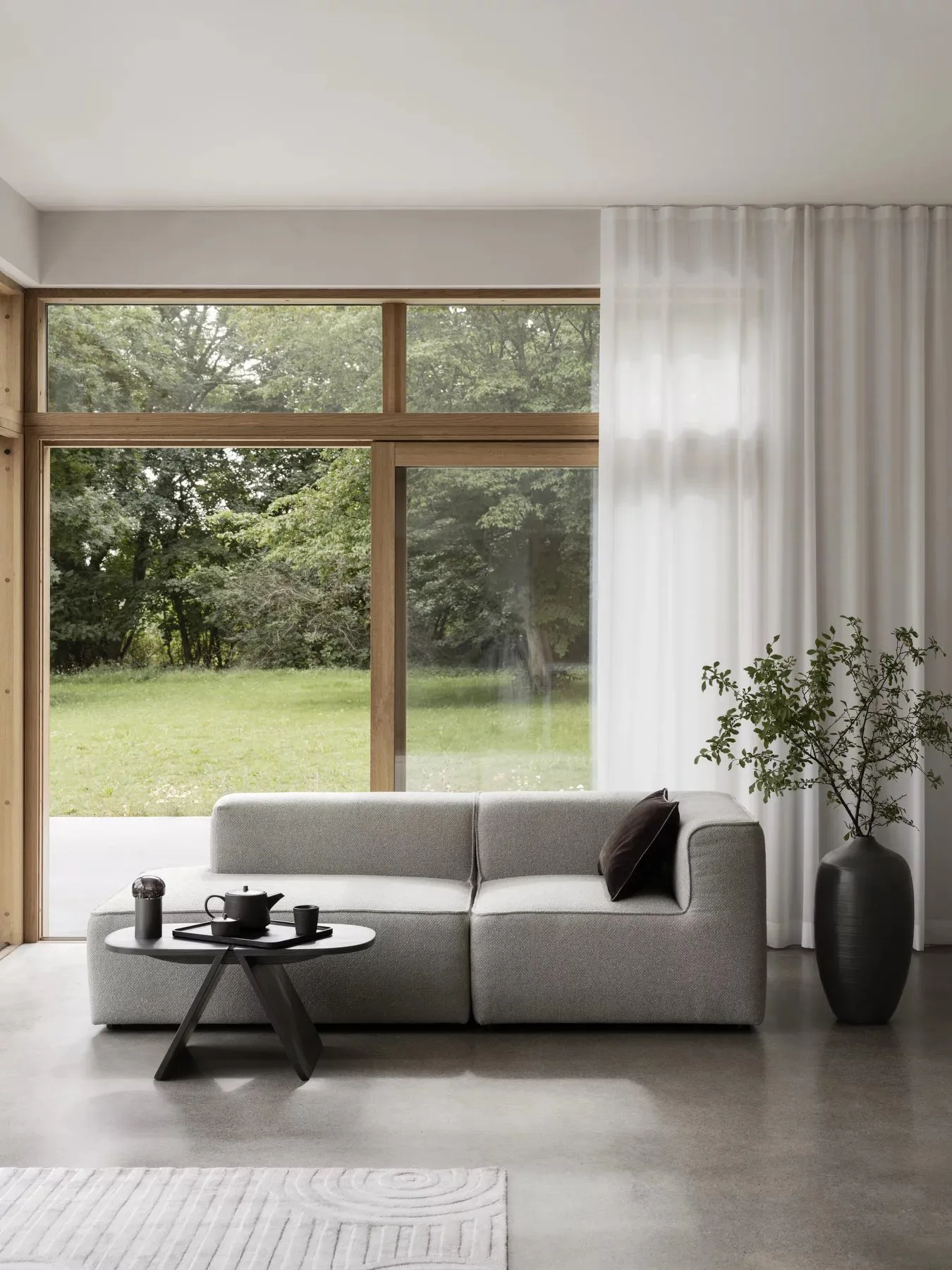 Uzu rug M 160x240 cm, Beige blomus