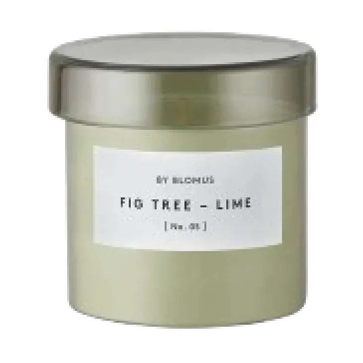 Valoa scented candle 30 hours, Fikon/Lime Agave Green blomus