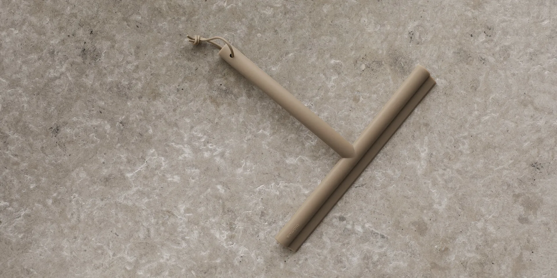 Vipo shower scraper with hook, Tan blomus