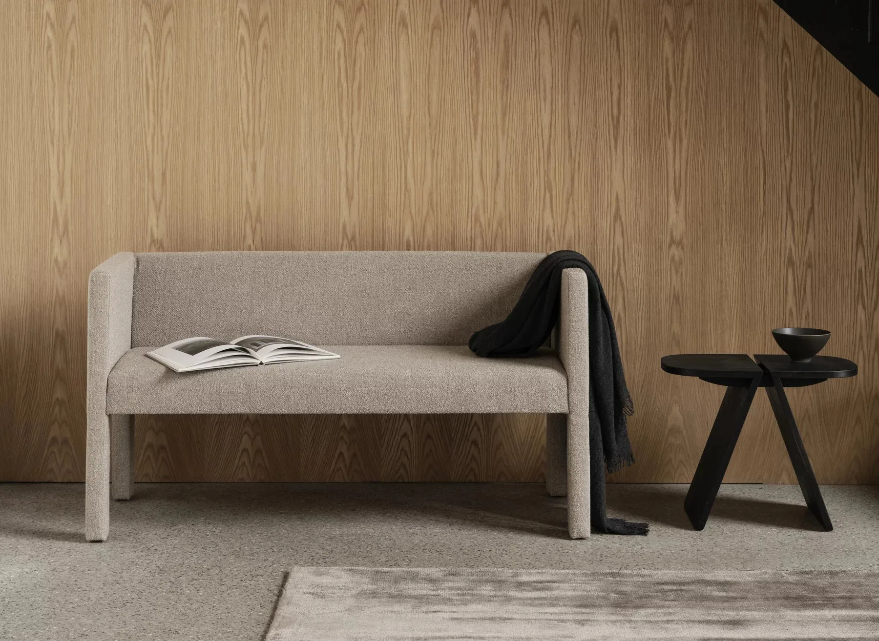 Visca rug L 200x300 cm, Beige blomus