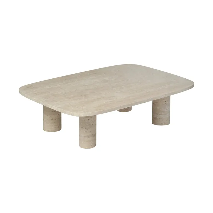 Volos coffee table L 100x70 cm - Travertine - blomus