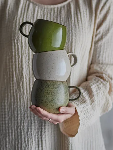 Addison cup 3 pieces - Green - Bloomingville