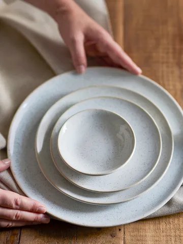 Addison plate Ø16 cm - White - Bloomingville