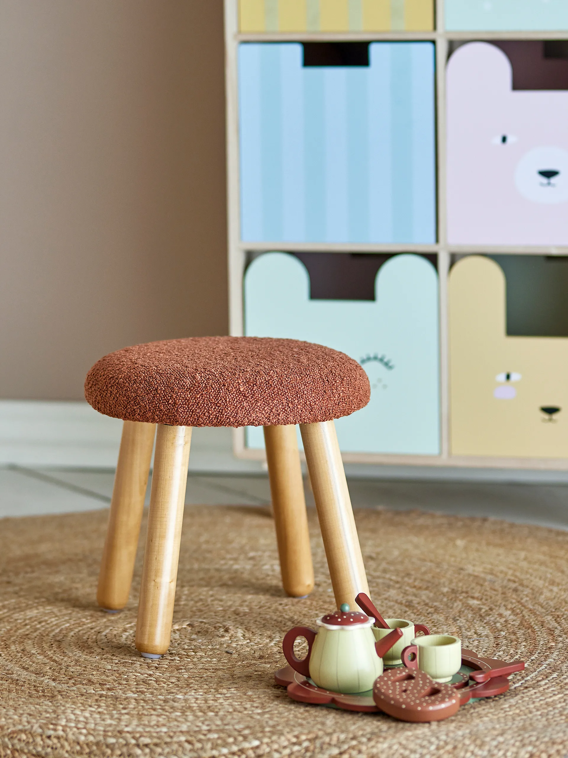 Aksel stool, Brown Bloomingville