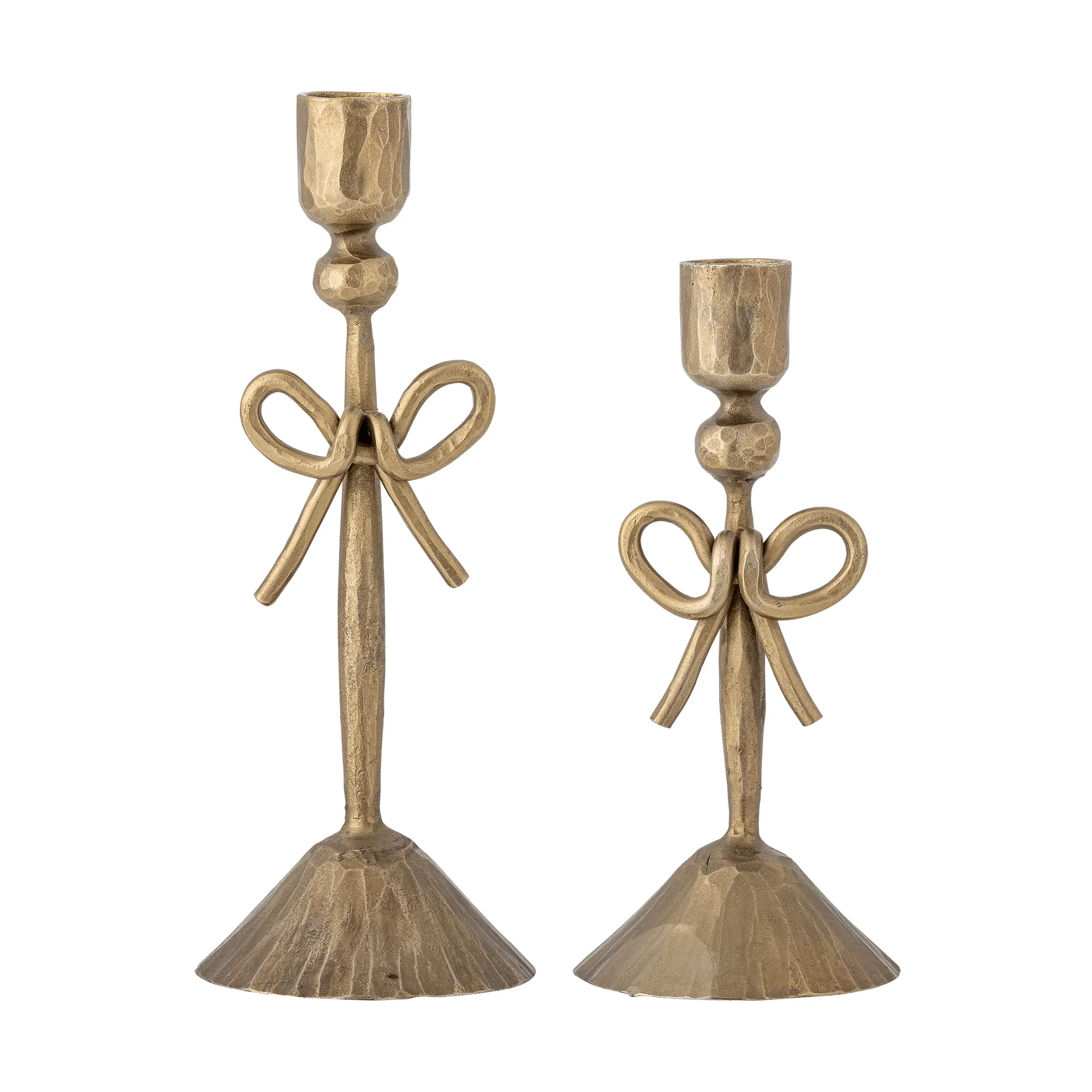 Arc candle holder, Brass, 2 pieces, Ø9 cm Bloomingville