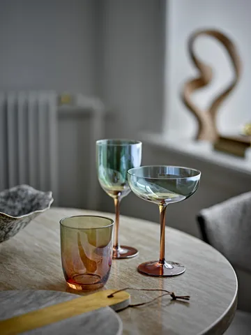 Aston drinking glass 4-pack - Bronze - Bloomingville