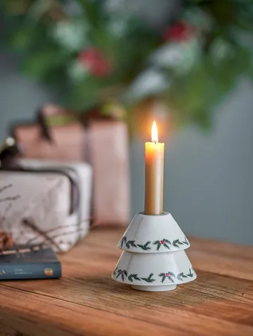 Berry candle holder Ø10 cm - White - Bloomingville