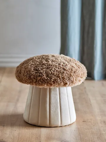 Bertil pouf Ø37 cm - Sponge, brown - Bloomingville