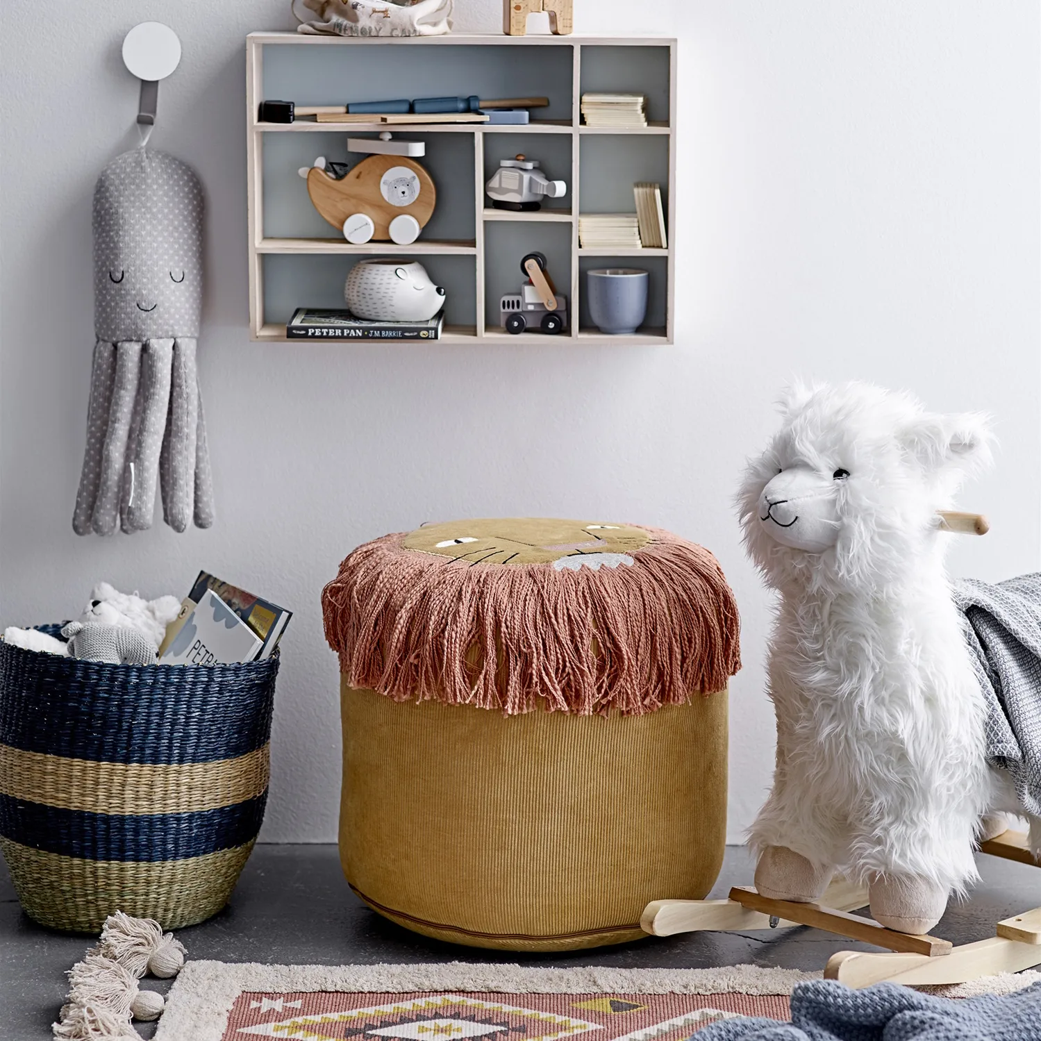 Bloomingville rocking horse, Llama Bloomingville