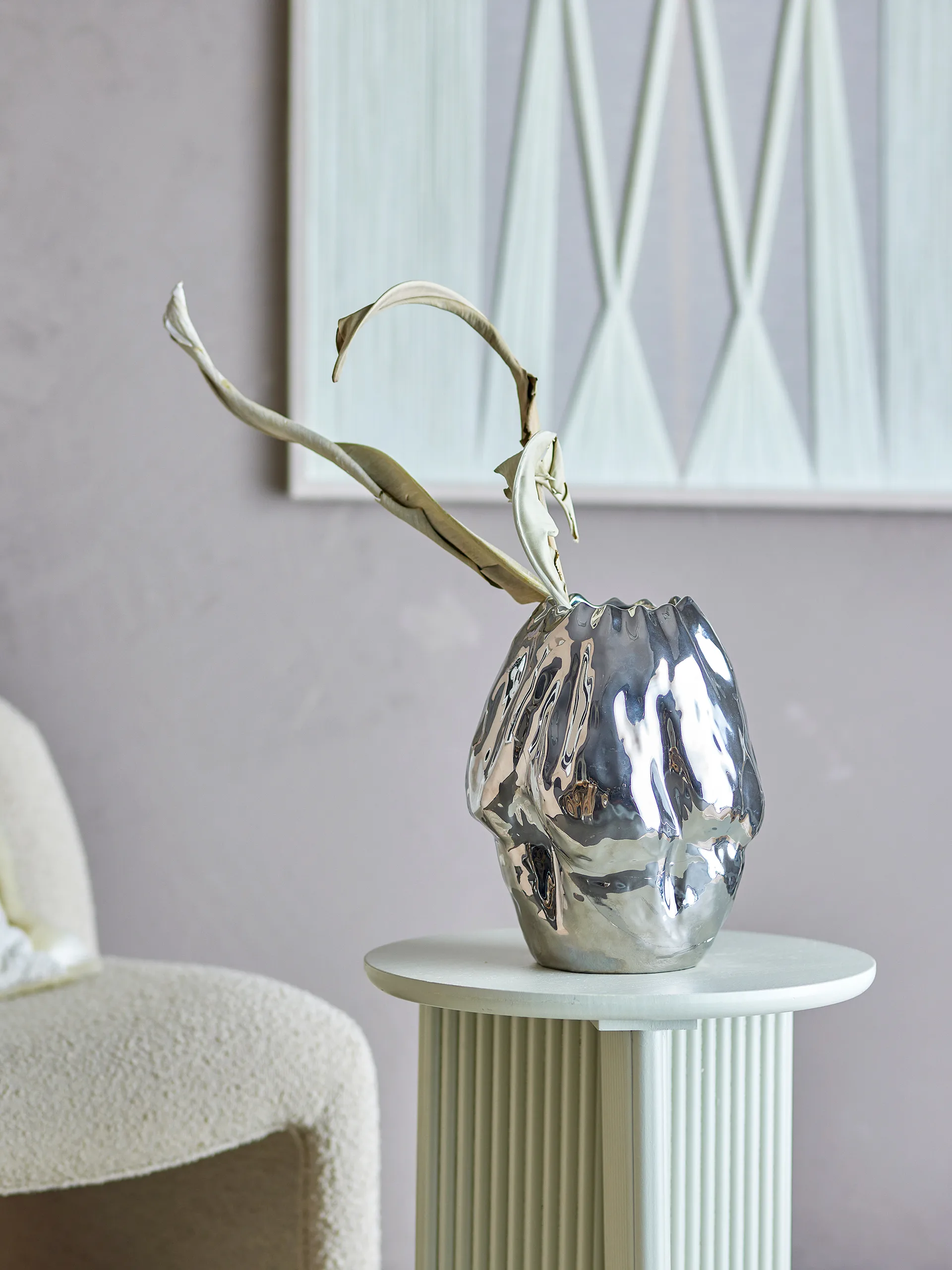 Bobby vase 23.5x29 cm, Silver Bloomingville