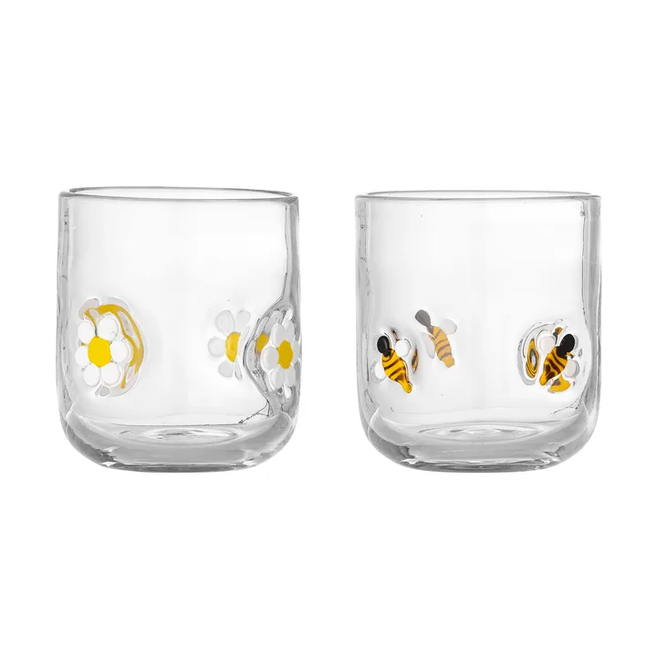 Buzz drinking glass - Clear, 2 pieces - Bloomingville