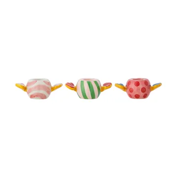 Caramella candle holders 3 pieces - Pink - Bloomingville