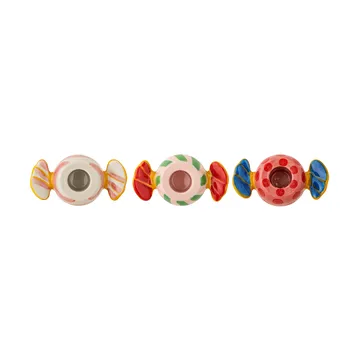 Caramella candle holders 3 pieces - Pink - Bloomingville