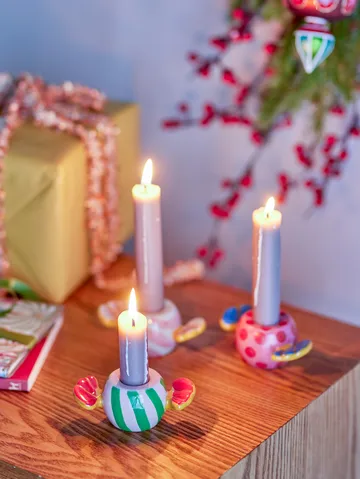 Caramella candle holders 3 pieces - Pink - Bloomingville