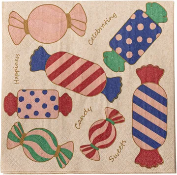 Caramella napkin 33x33 cm 20-pack - Pink - Bloomingville