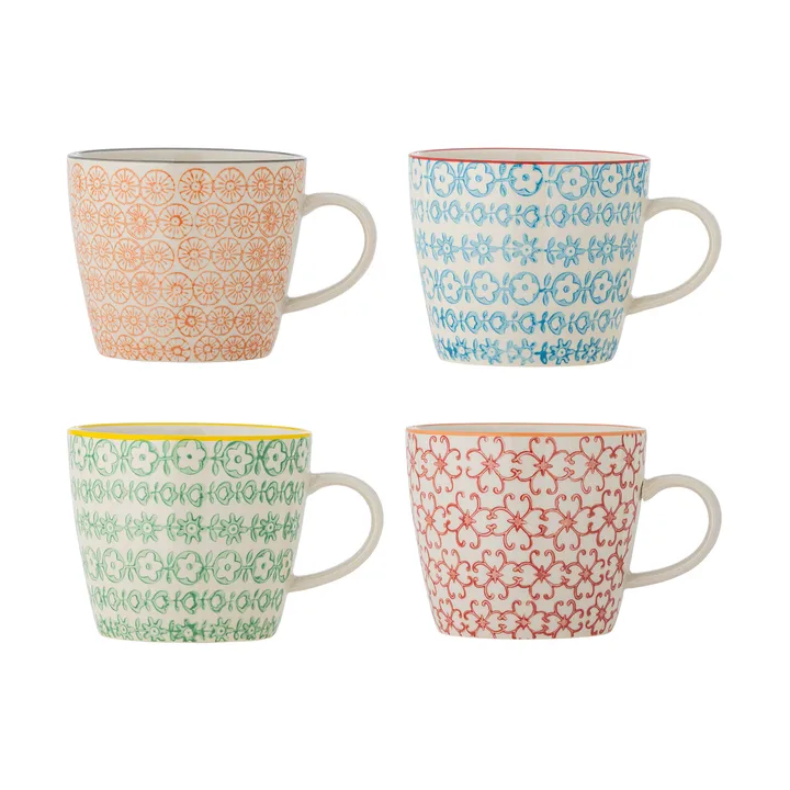 Carla mug - Multi, 4-pack - Bloomingville