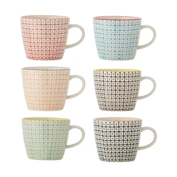 Carla mug - Multi, 6-pack - Bloomingville