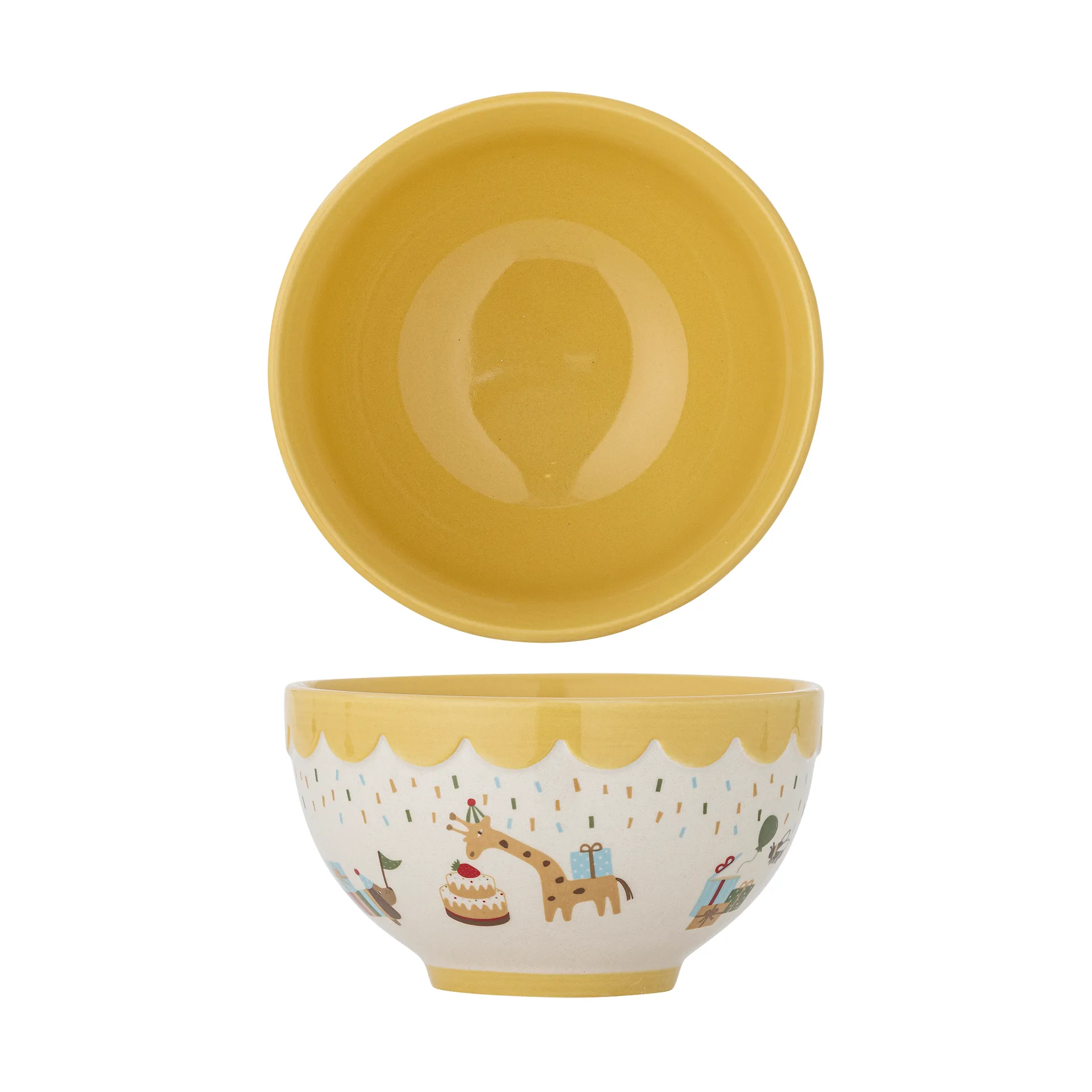 Celebrate bowl Ø13.5 cm, Yellow Bloomingville