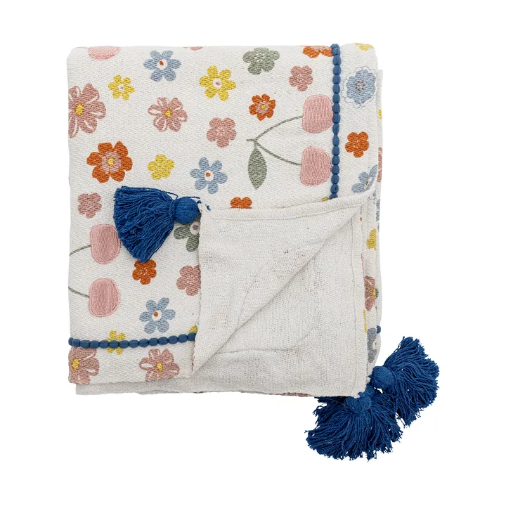 Cherry cotton throw 160x130 cm - Rose - Bloomingville