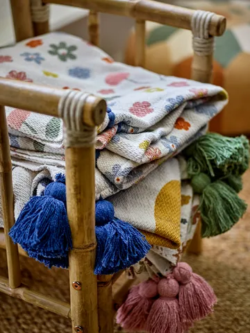 Cherry cotton throw 160x130 cm - Rose - Bloomingville