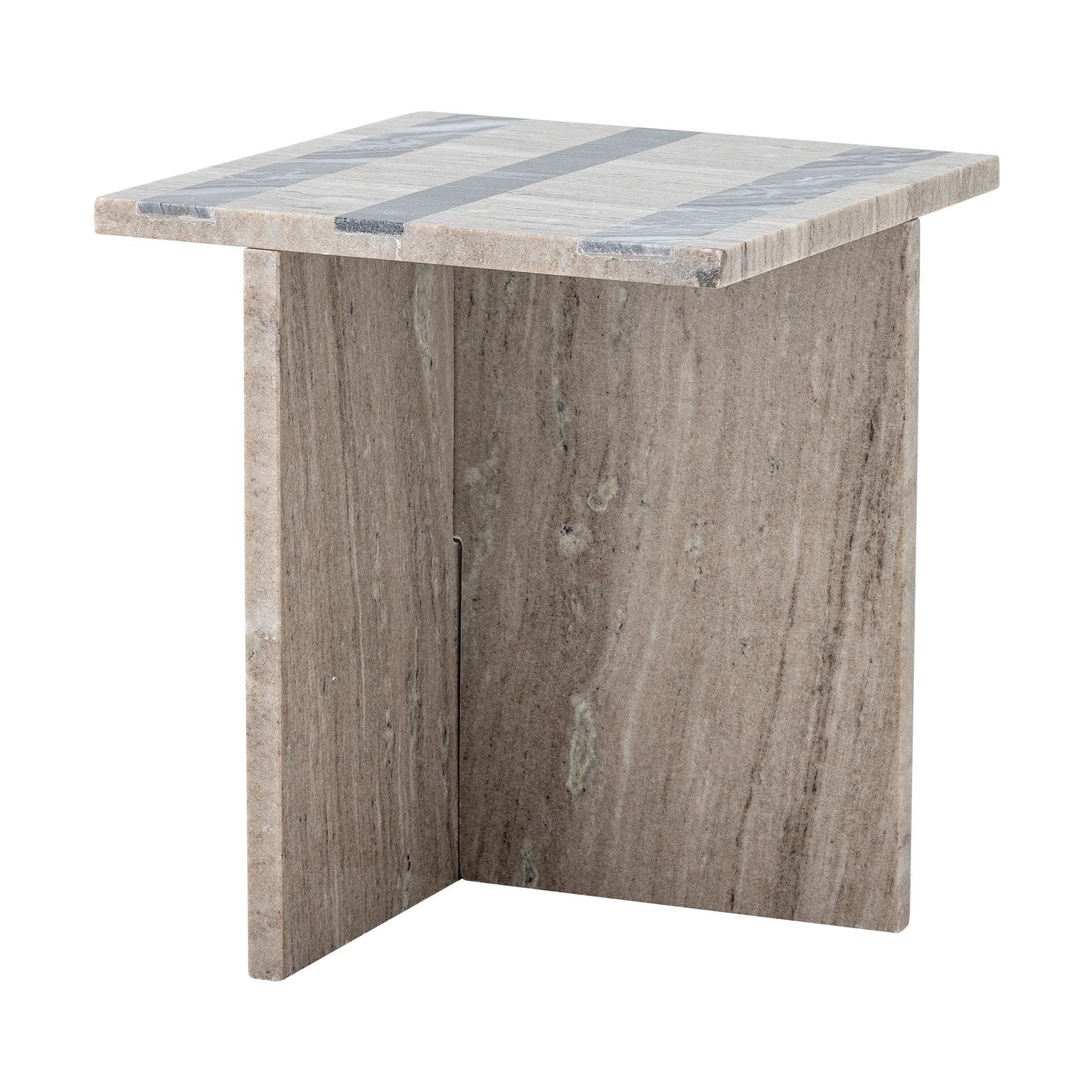 Clea side table, Brown marble Bloomingville