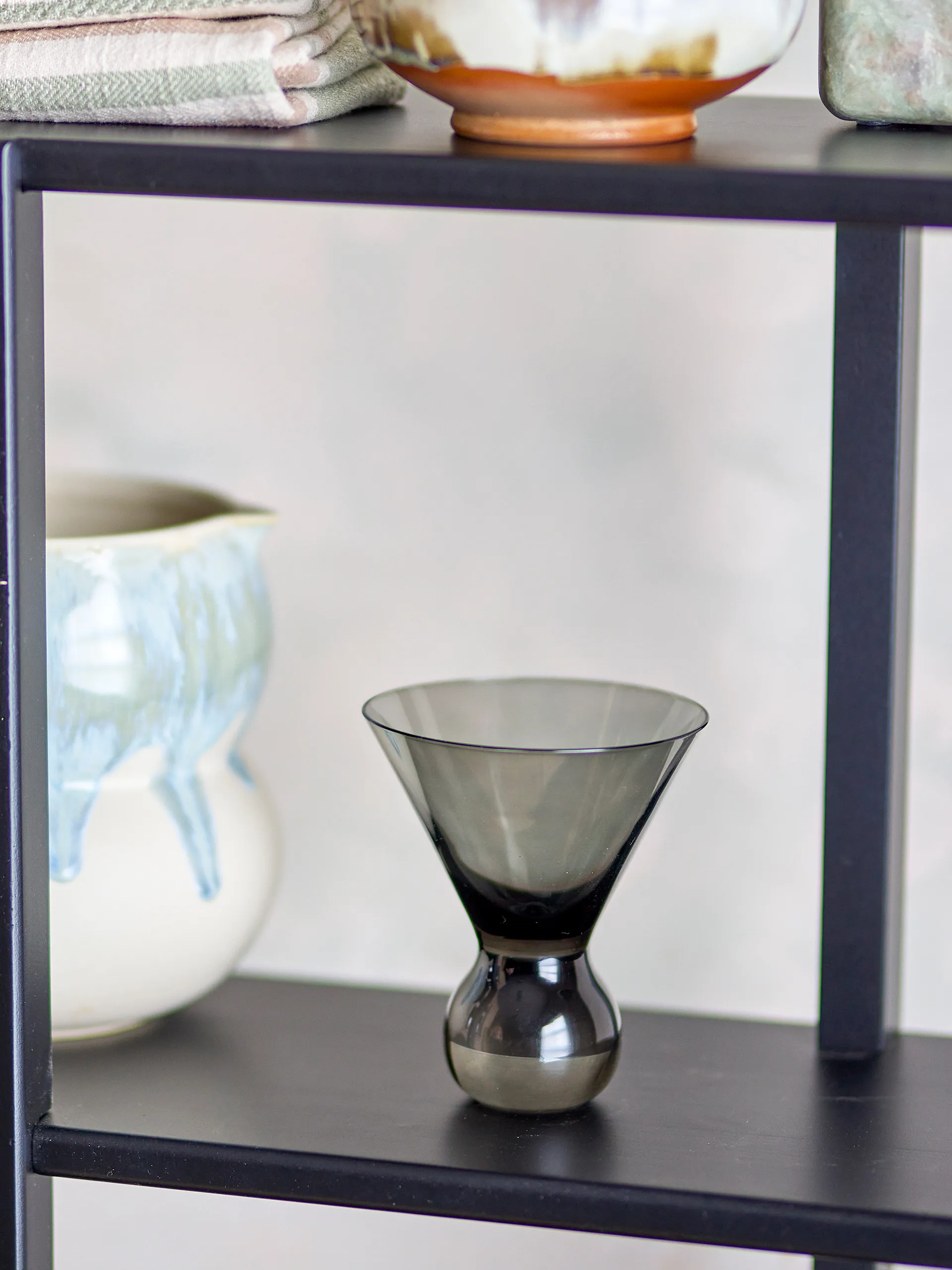 Corliss cocktail glass 4-pack, Grey Bloomingville