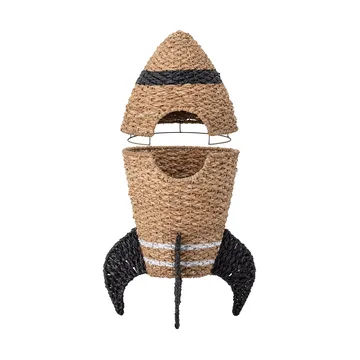 Cosmina storage basket with lid Ø40x68,5 cm - Nature - Bloomingville