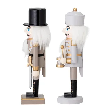 Darren nut cracker decoration 20.5 cm 2 pieces - Gold - Bloomingville