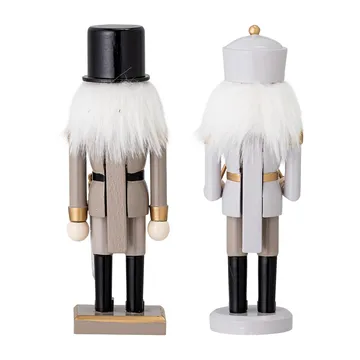 Darren nut cracker decoration 20.5 cm 2 pieces - Gold - Bloomingville