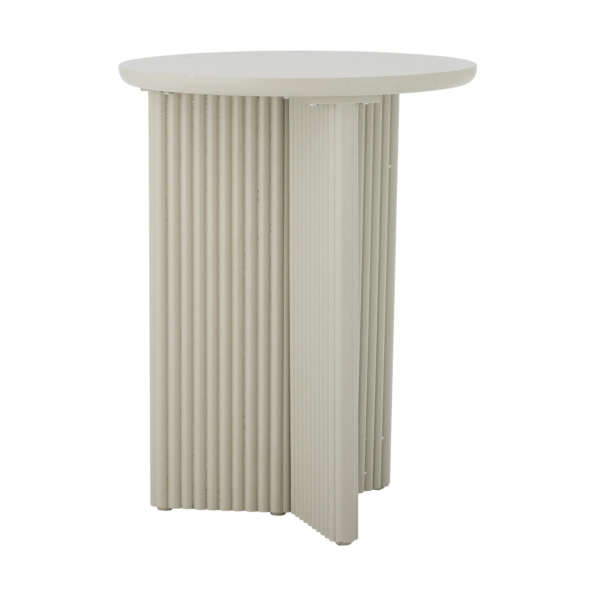 Edith side table Ø40 cm, White Bloomingville