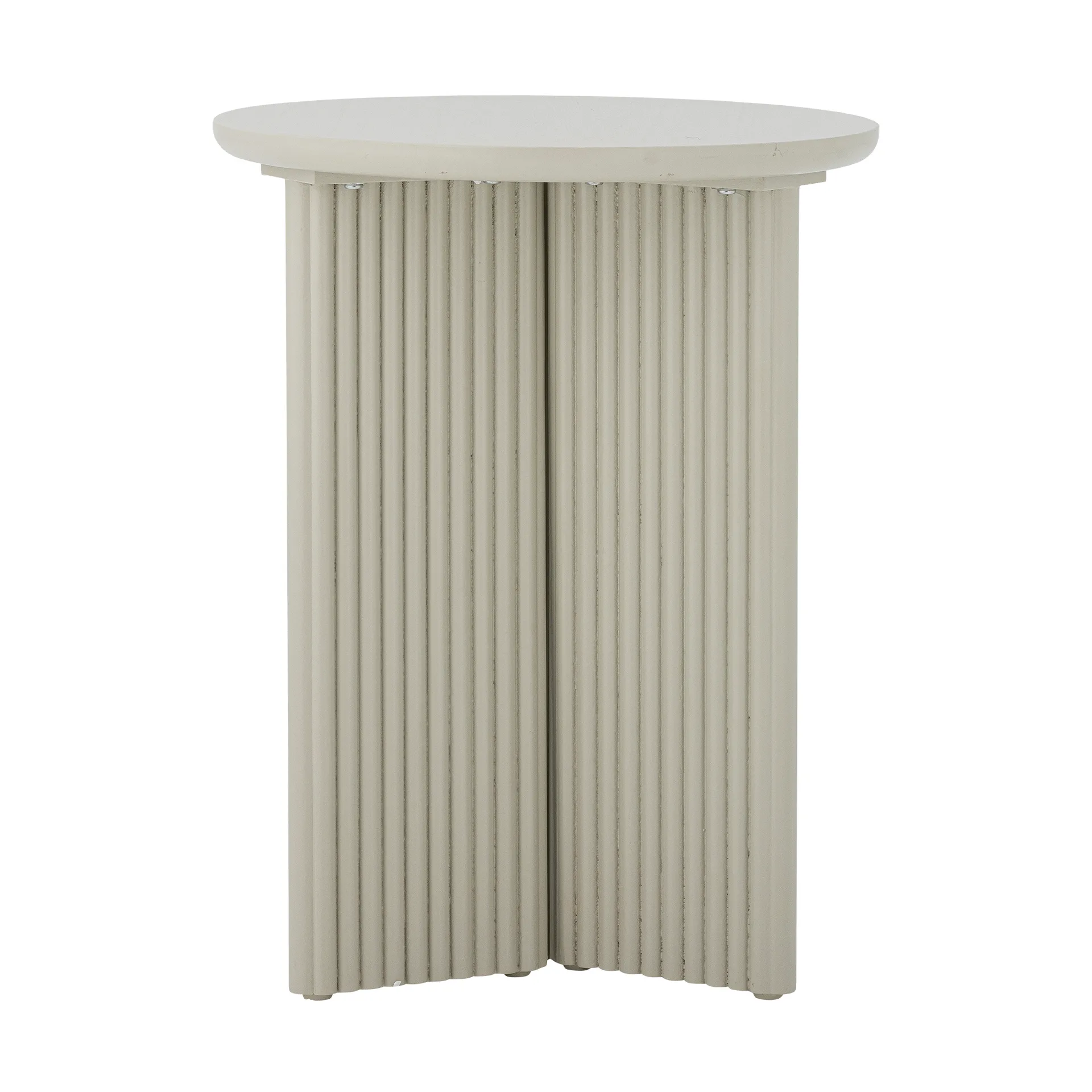Edith side table Ø40 cm, White Bloomingville
