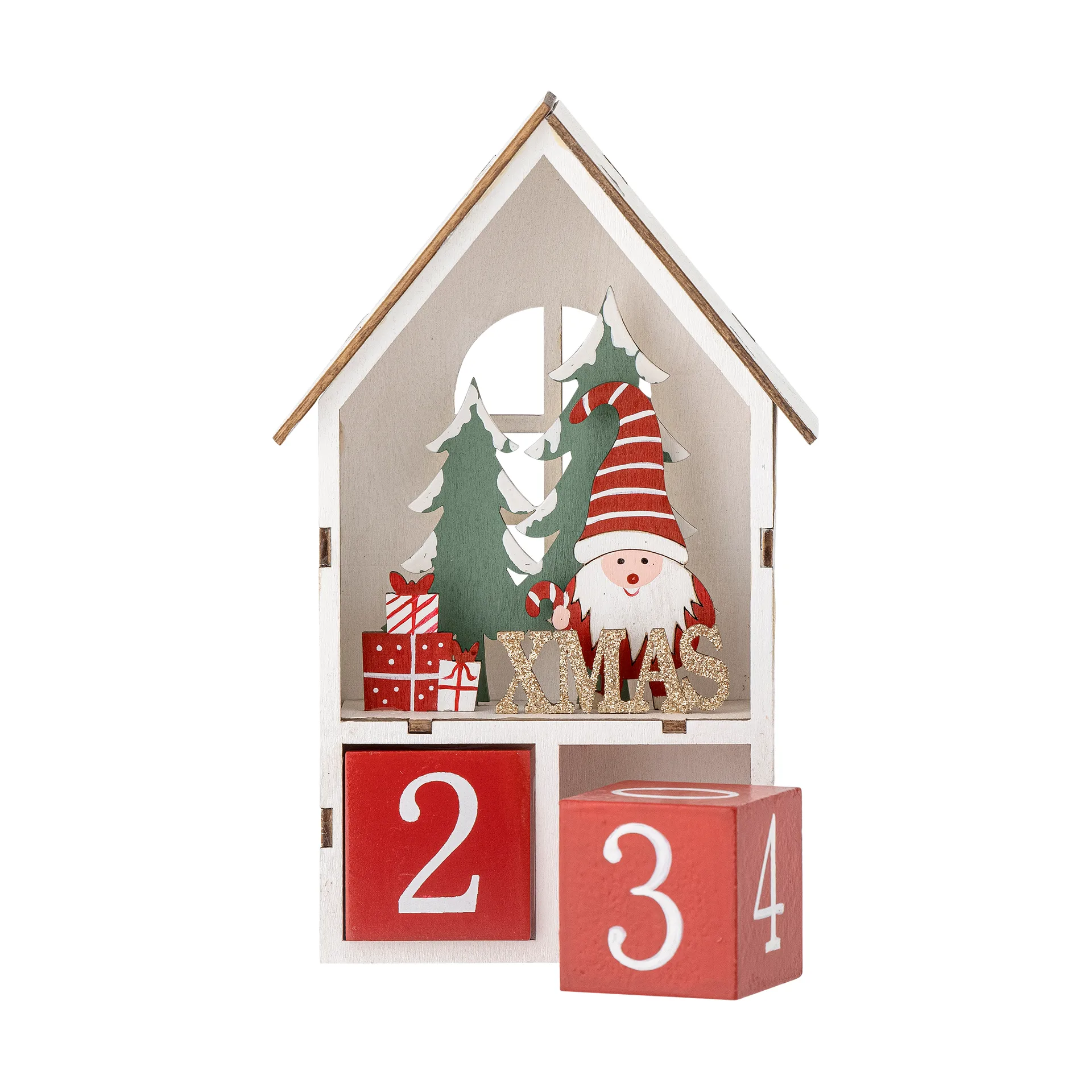 Edmund calendar with dates, Red Bloomingville