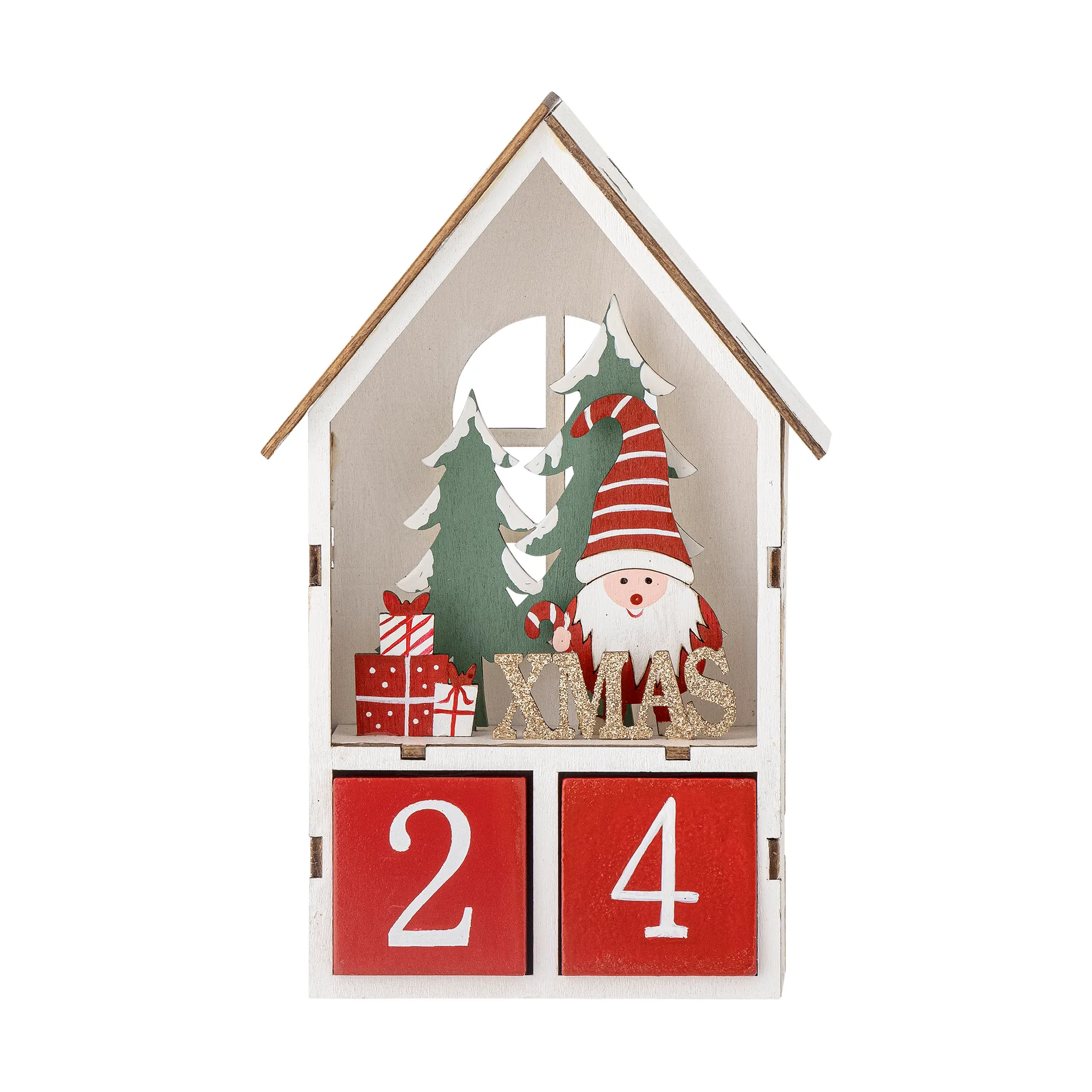 Edmund calendar with dates, Red Bloomingville