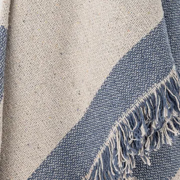 Ethan throw cotton 160x130 cm - Blue - Bloomingville