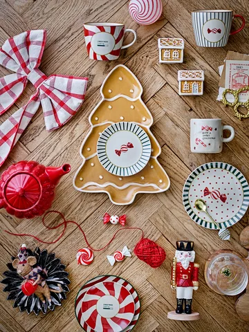 Festive decoration hangings 3 pieces - Red - Bloomingville