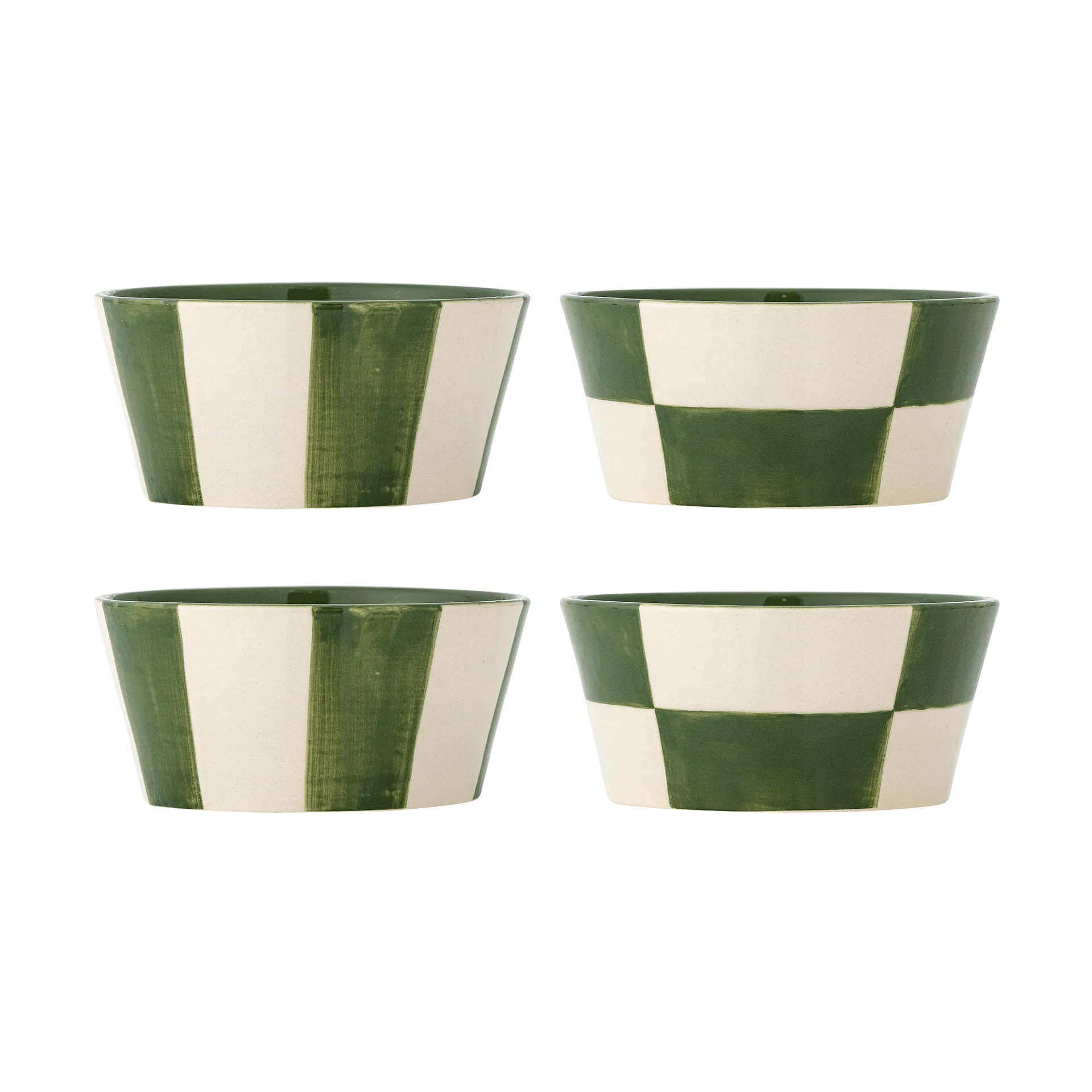 Floki bowl, Green, 4 pieces Bloomingville